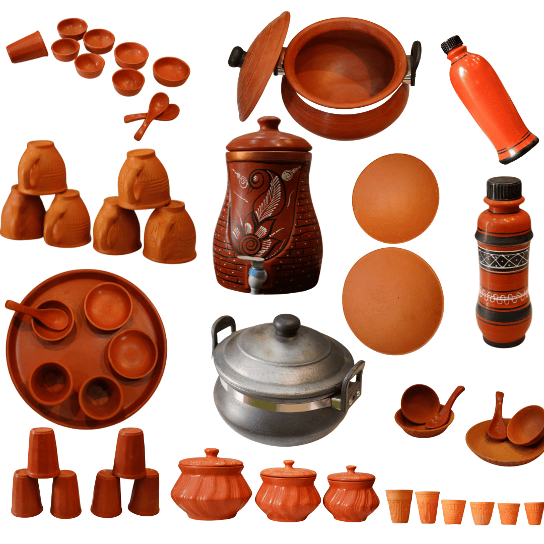 Clay Pottery Set